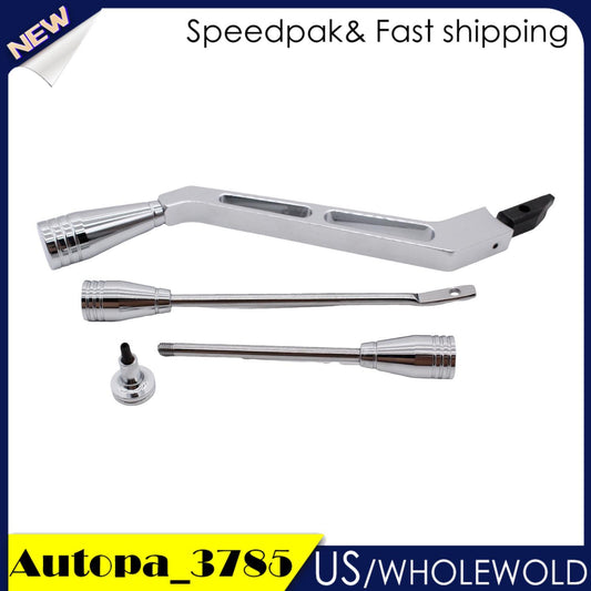 Polished Billet Column Shifter Lever Turn Signal Hazard Tilt Fits for Chevrolet