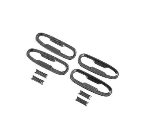 Fit for Toyota for Sienna 2021-2023 Carbon Fiber Pattern Door Handle+Bowl Cover Trim
