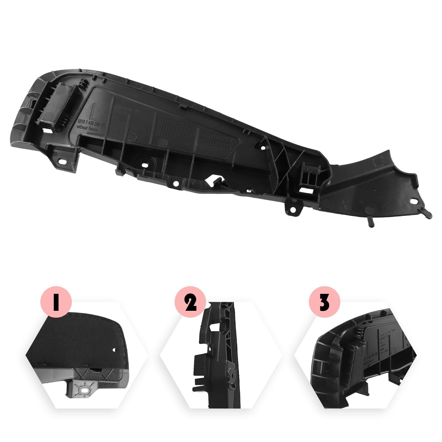 4pcs for Range Rover 14-17 Carbon Fiber Interior Door window Small Speaker Trim v