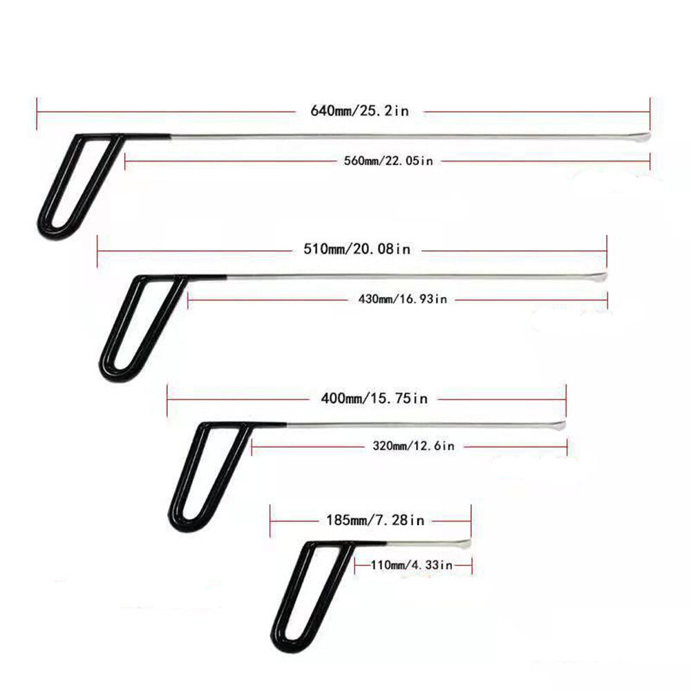 PDR Rod Set with Whale Tails Hand Tools Dent Puller Kit v