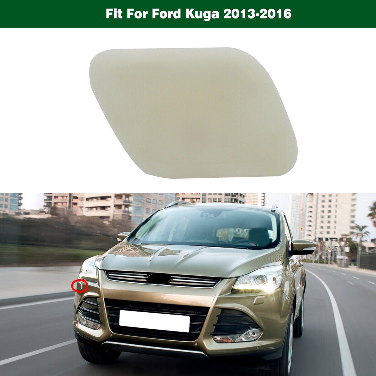 Right Passenger Side Headlight Washer Cover Cap  for ford  Escape Kuga 2013-2016 Q