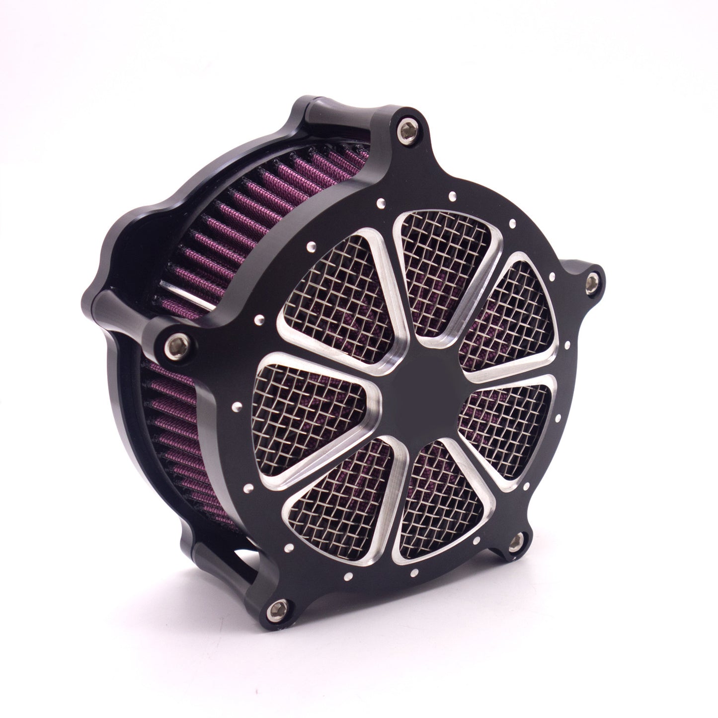 Black CNC Air Cleaner Intake Filter System for Harley Softail Touring 2014-2015 Q