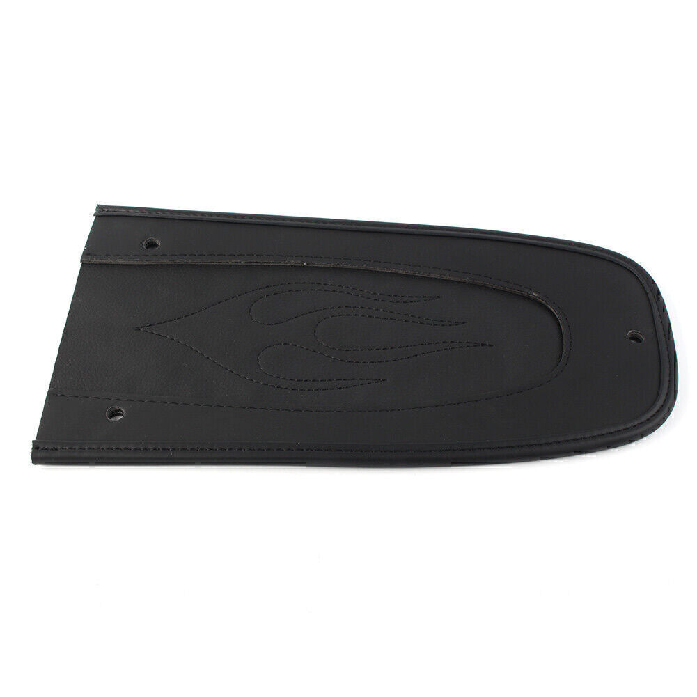 Moto Drag Flame Stitch Leather Rear Fender Bib Fits for Harley Touring 1997-17 Black Q