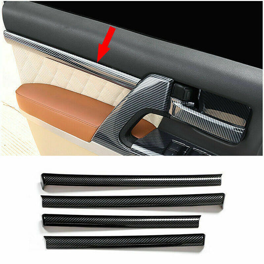 Steel Interior Door Handle Frame Trims Carbon For 2020-2023 for Harrier Venza v