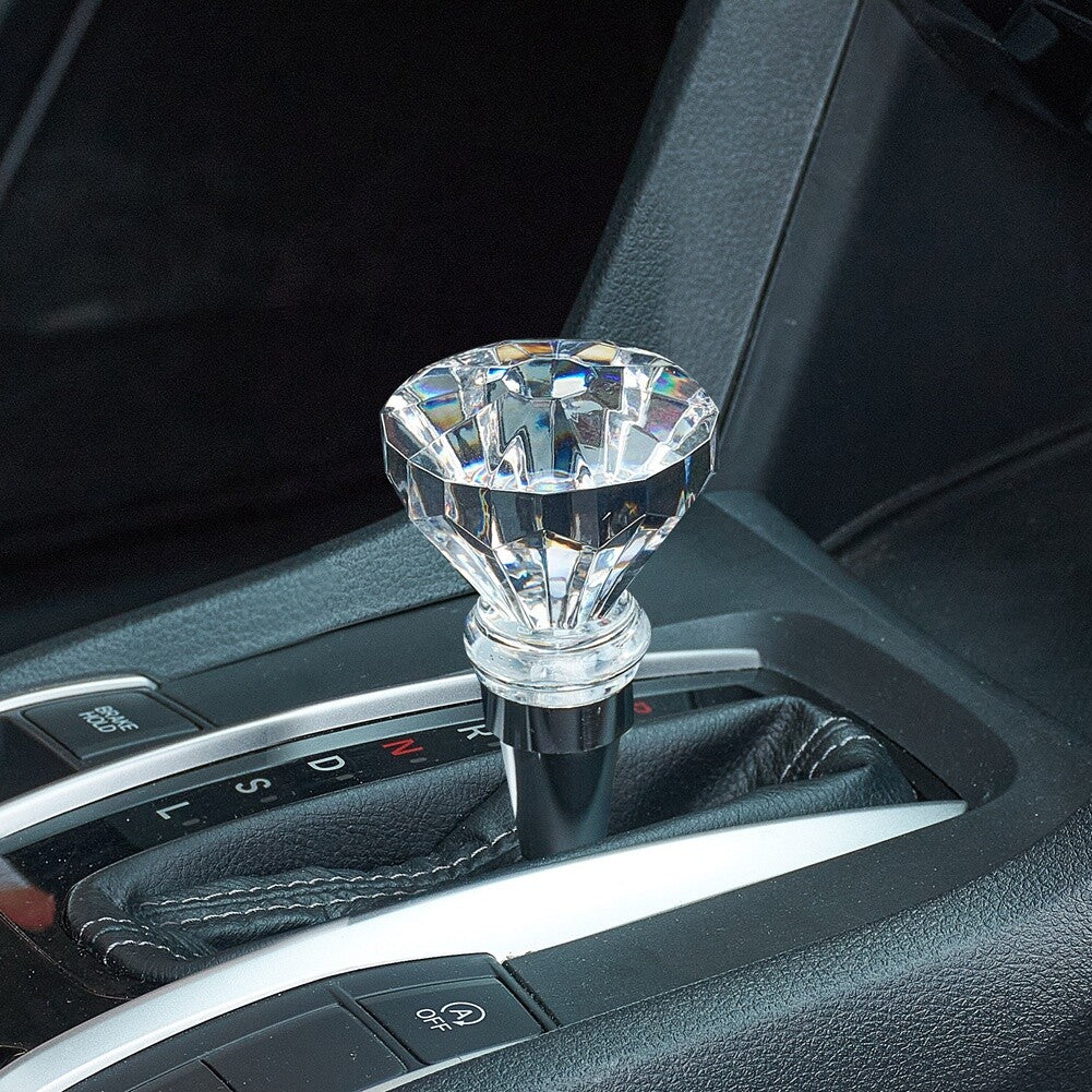 Crystal Diamond Style Shift Knob Manual Automatic Gear Stick Shifter Acrylic