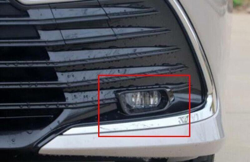 for Toyota for Camry LE/XLE 21-2023 Silver Front bumper Fog Light Lamp Cover Trim 2X