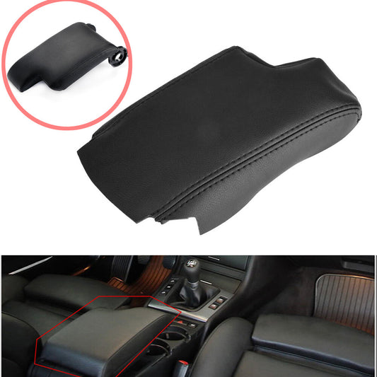 Car armrest protector, center console PU leather cushion cover, suitable for BMW E46 1999-2004
