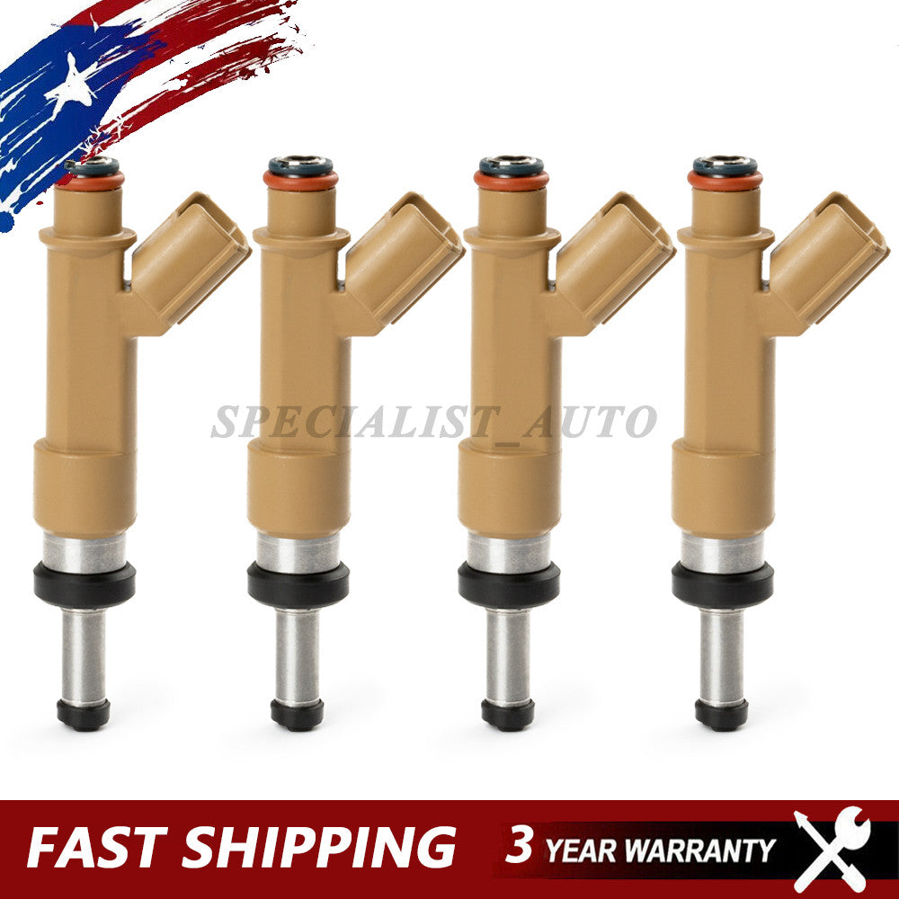 Set of 4 Fit for Toyota for Corolla Matrix 1.8L 2009-2015 Fuel Injectors 23250-0T020