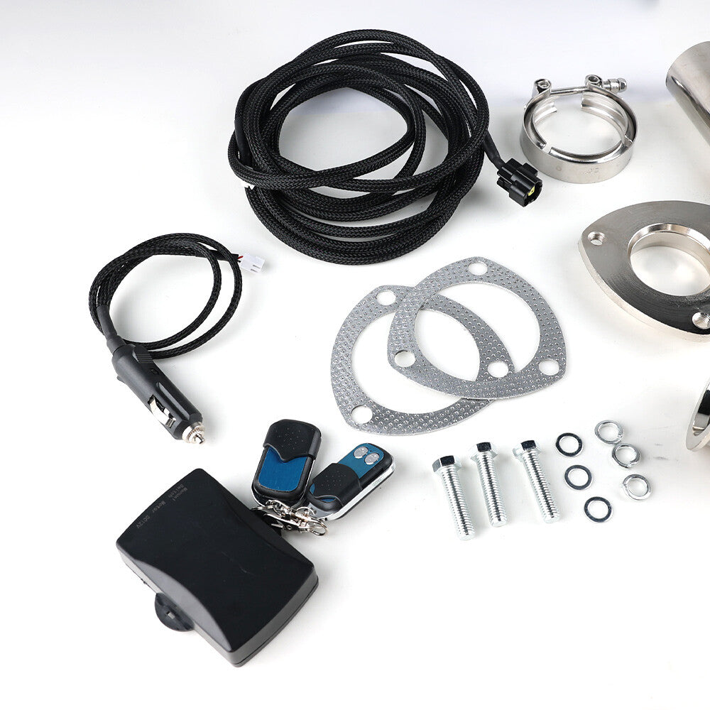 2.5'' Stainless Exhaust Valve Exhaust Motor Pipe Flange Kit with Remote Control Q