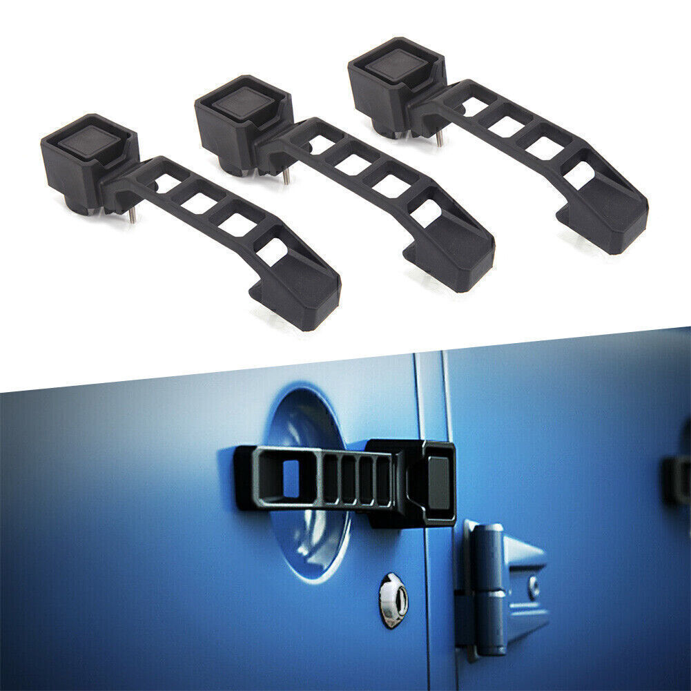 Black Exterior Outer Door Handles 3 Kit for Jeep for Wrangler JK JKU 07-17