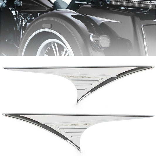 Rear Trunk Side Accents Trim for Harley Tri Glide Ultra FLHTCUTG Trike FLHXXX Q