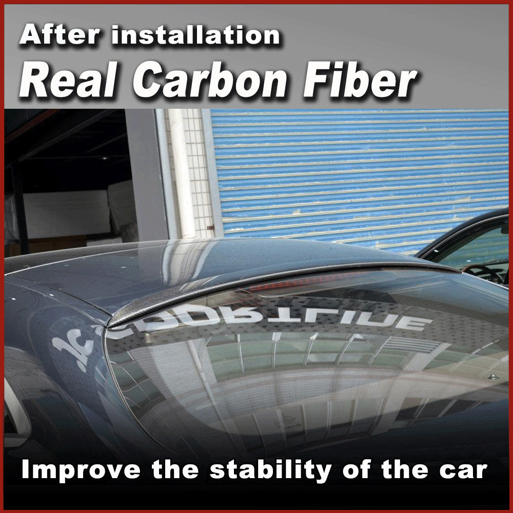 Fit for Benz C217 S63 S65 Coupe 2014-2018 REAL Carbon Rear Roof Top Spoiler