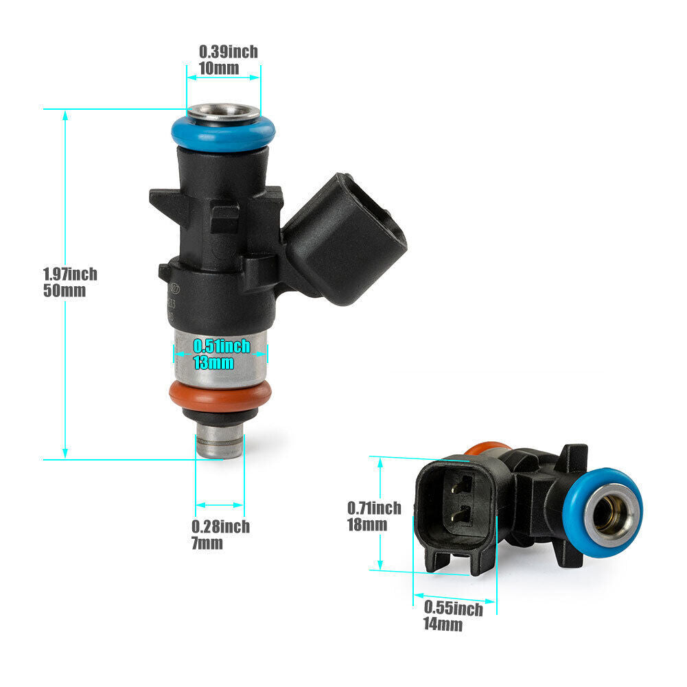 6-pack of new 0280158233 fuel injectors for Chrysler for Dodge for Ram for Jeep 3.6L 5184085AC