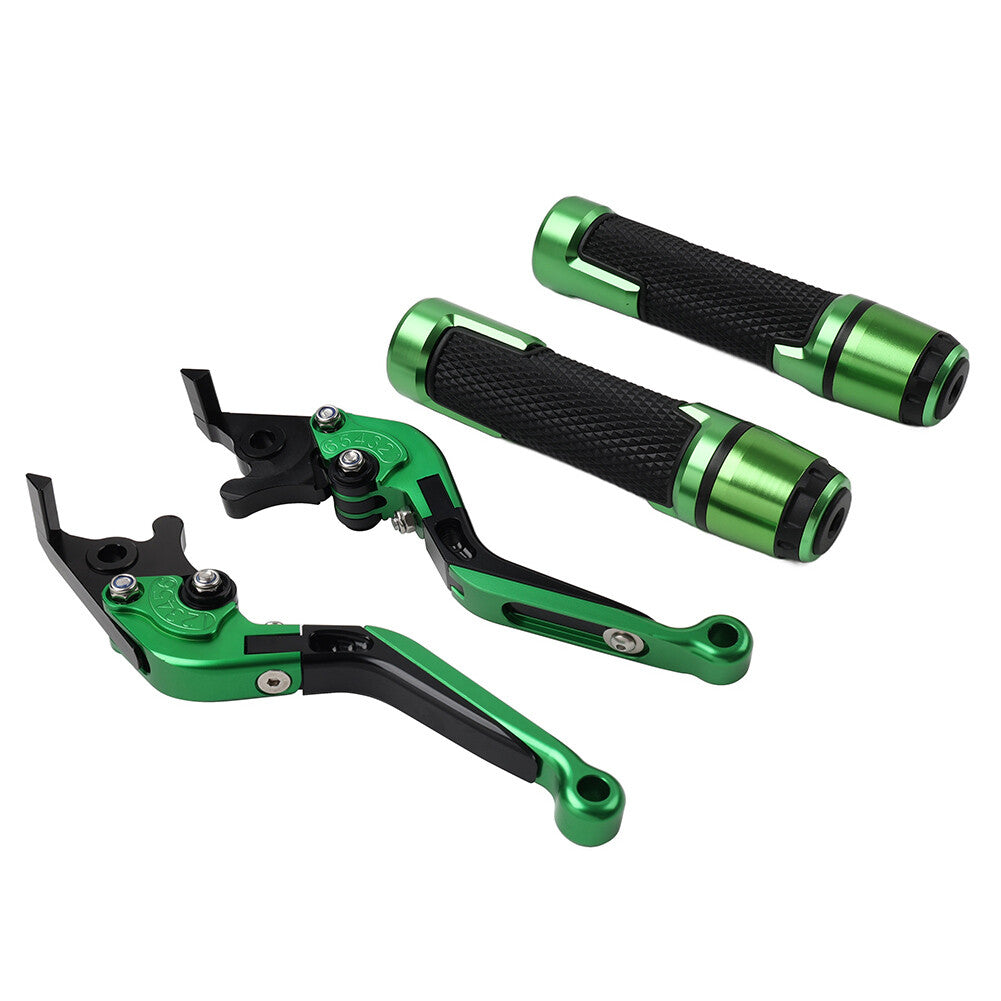 Folding Extendable Brake Clutch Levers Handlebar Grip Kit for BMW S1000R S1000RR