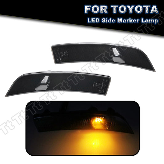Smoked LED fender side marker signal lights for 2022 2023 for GR86 for Subaru BRZ - v