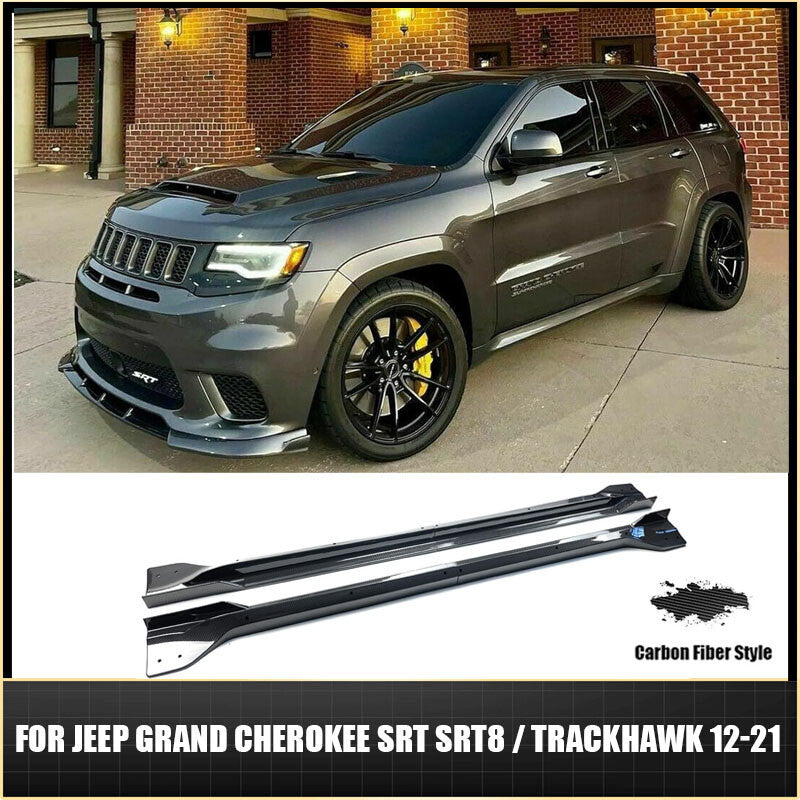 for Jeep Grand Cherokee SRT SRT8 / Trackhawk 12-2021 Carbon Side Skirt Extension