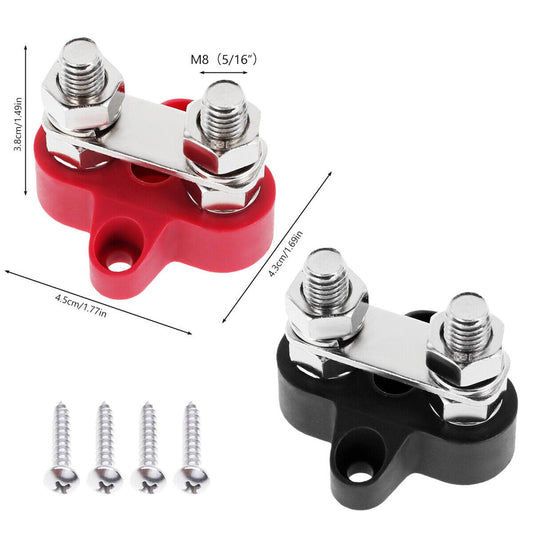DC 48V Black Terminal Block+Red Terminal Block+Screws Coding Kit For Wiring