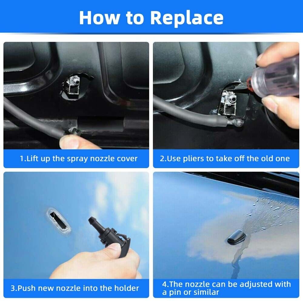 Windshield Washer Nozzle for DODGE for RAM 1500 2500 3500 2013 2014 2015 2016 2017