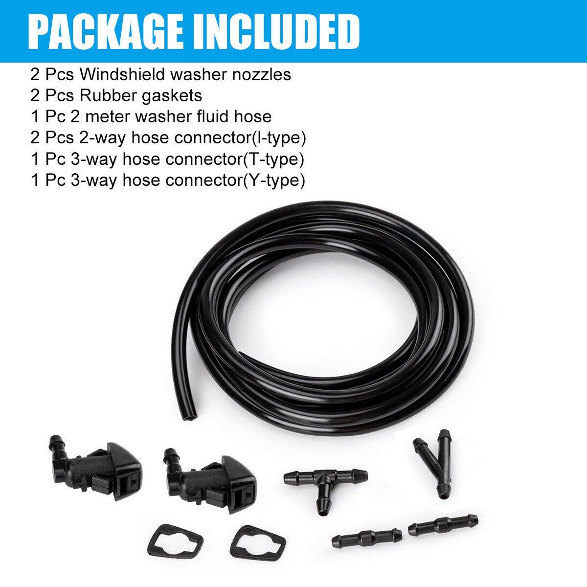 Windshield Wiper Water Washer Spray Nozzle Jet for Jeep Grand Cherokee 2011-2017 Q