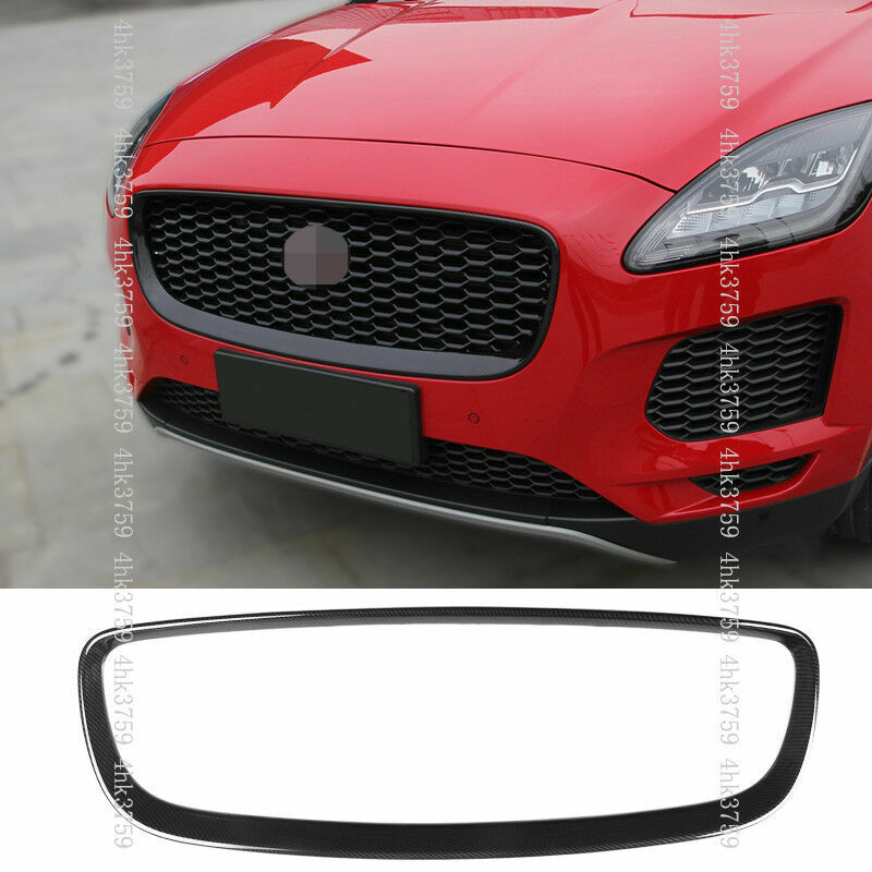 for Jaguar E-PACE 2018-2021 Carbon Fiber Front Grille Mesh Outline Frame Trim