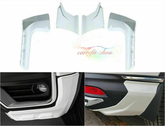 4X for HONDA CR-V CRV 2020-2022 WHITE FRONT REAR BUMPERS LIP SIDE SKIRT SPLITTER