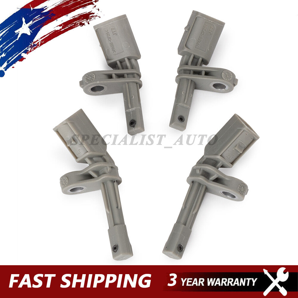 4 wheel speed sensors suitable for Volkswagen Eos, for Passat B6, B7, for Golf MK6, Beetle, Touran Eos, and for Audi A3.