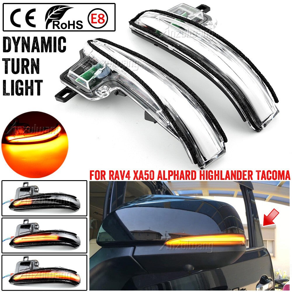 Dynamic Turn Light for Toyota RAV4 XA50 Alphard Vellfire Highlander for Lexus Tacoma