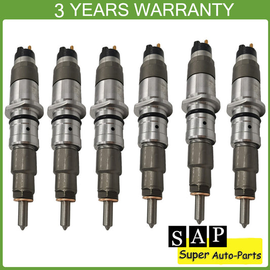 6PCS Fuel Injectors 0445120231 for QSB6.7 Diesel Komatsu PC200-8 PC220-8
