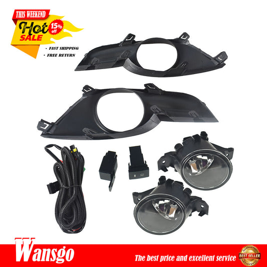 A pair of front bumper fog light cover trim pieces are molded to fit the Gimbal for Sierra 2014-2018.