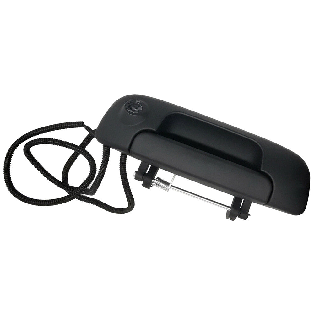 for Dodge for Ram 1500 2500 3500 Rear Tailgate Handle w/ CameraWiring Harness Black Q