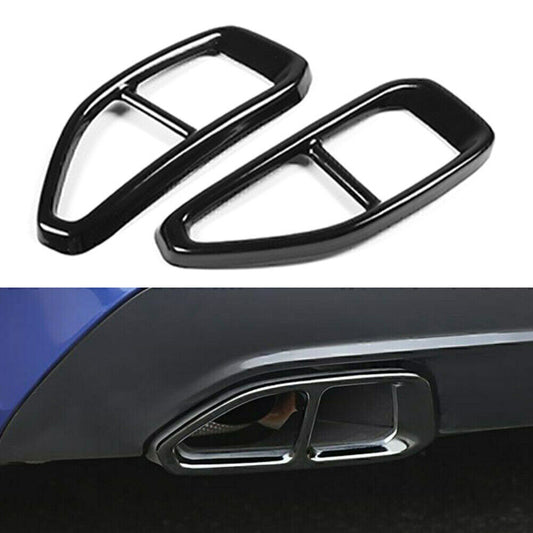 Exhaust Muffler Pipe Tip Tailpipe Cover Trim for BMW 3 series G20 G28 Black Q