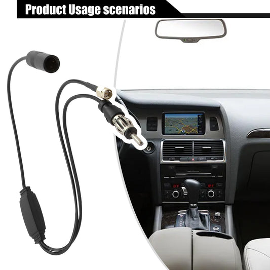 aftermarket DAB+ car radio active antenna air distributor adapter