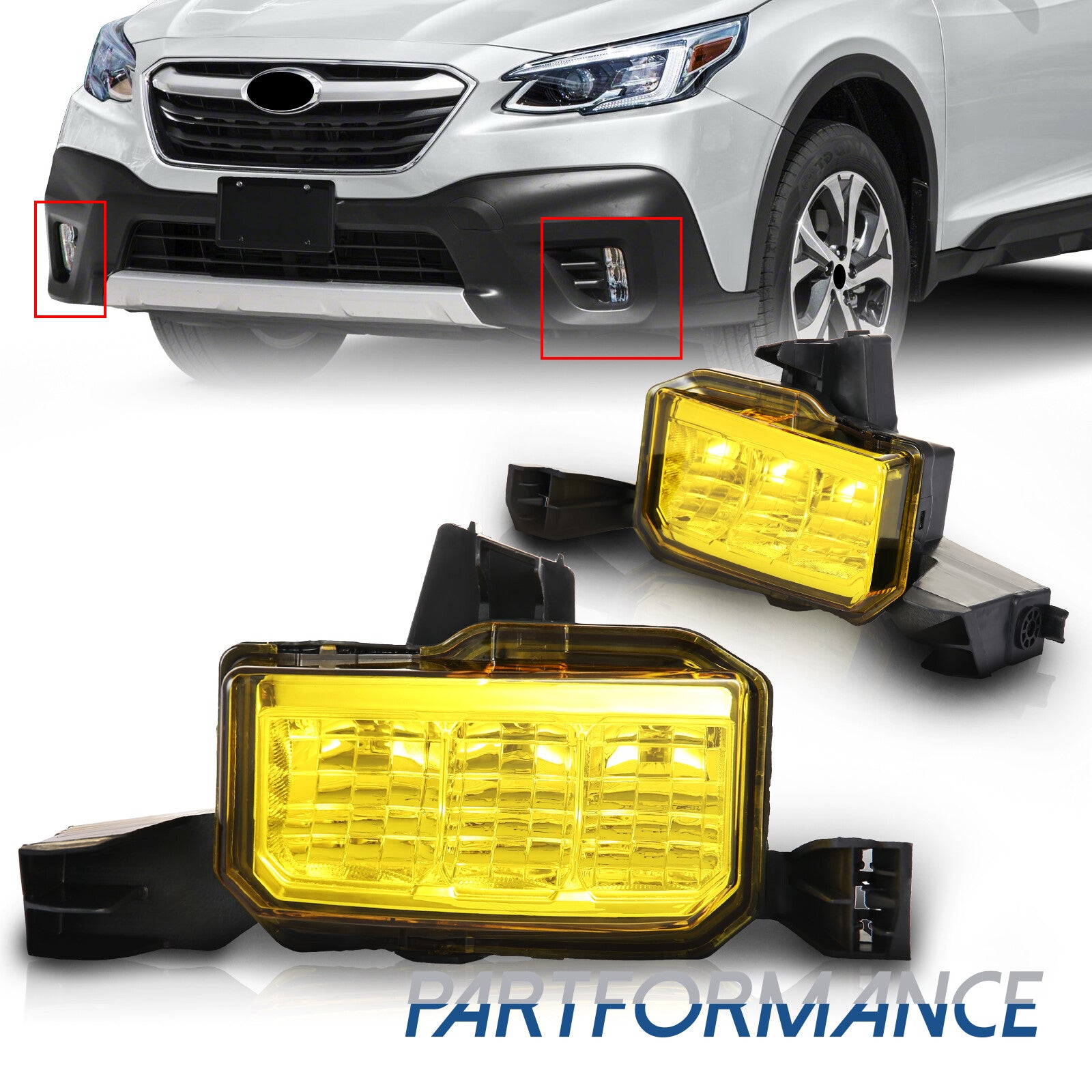 for for Subaru Outback 2020 - 2022 Left and Right Fog Lights Bumper Driving Lights LED - v
