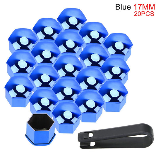 Blue wheel nut cover, wheel hub bolt protector, rust-proof bolt for Chevrolet