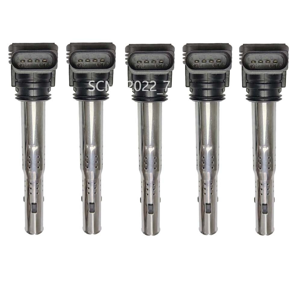 5X Ignition Coils 2.5L Fit for VW for Golf for Jetta for Passat for Audi RS3 07K905715 CEPA CCCA