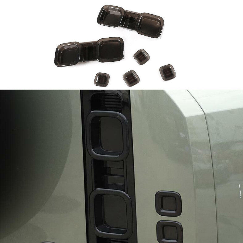 Smoked Black for Land Rover for Defender 2020-2023 Cover Trim Light Lamp Rear Tail