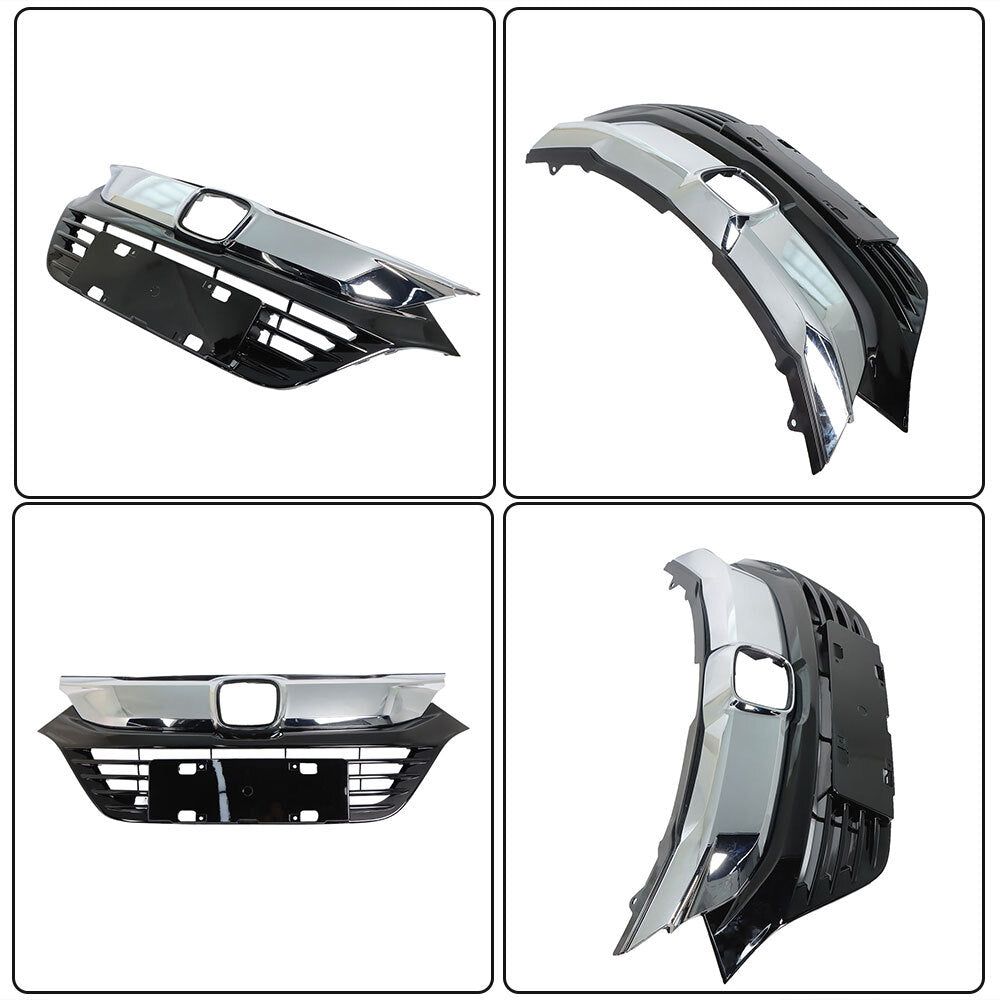 Chrome-plated plastic grille for the front bumper of 2019, 2020, and 2021 for Honda HRV/HR-V. n