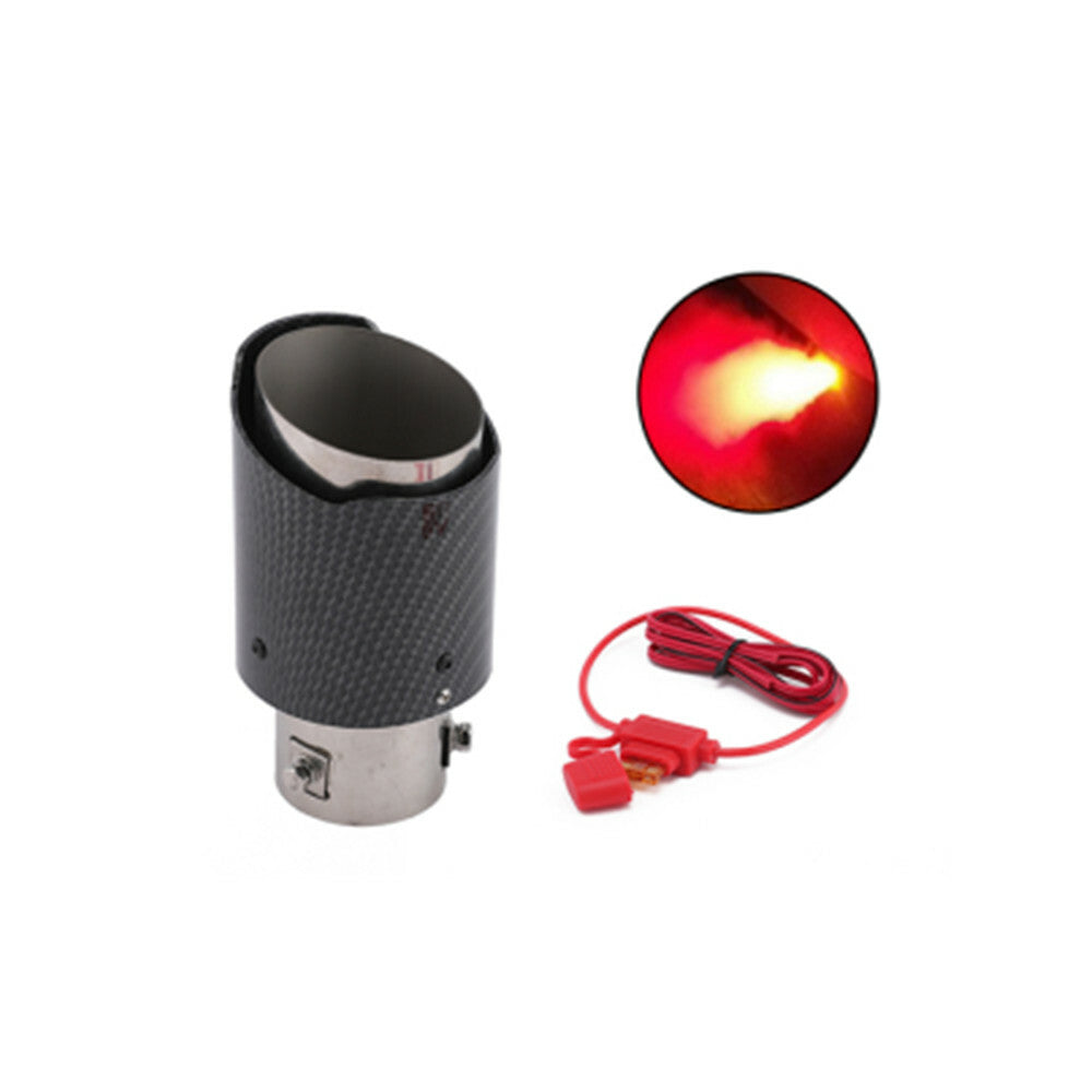 Universal Carbon Fiber Luminous Blue LED Light Q