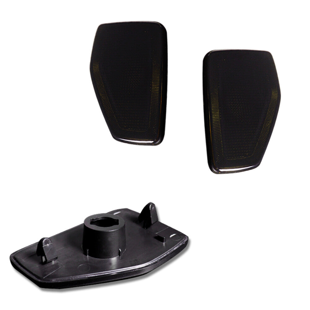 Smoked front bumper side marker light housing protective cover set suitable for HUMMER H3 from 2006 to 2010- v