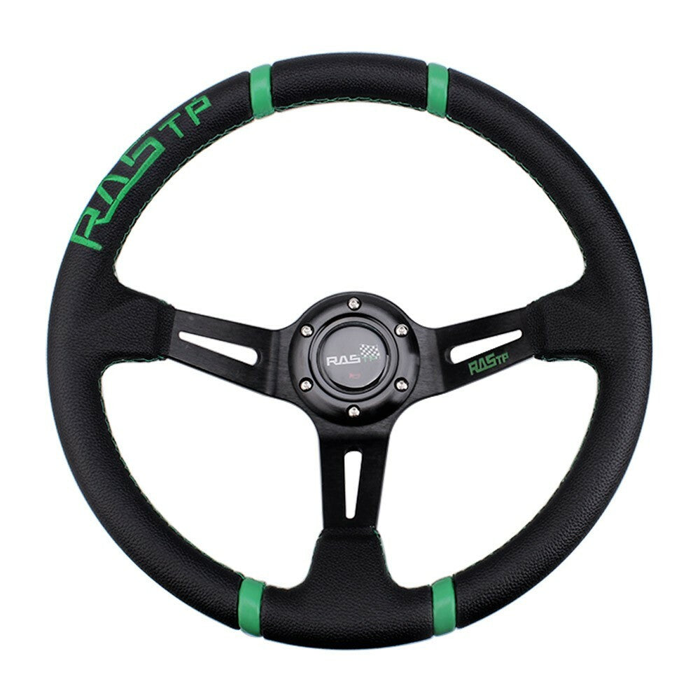 US RASTP 13 Deep Dish Drifting Sport Steering Wheel Aluminum Surface Racing