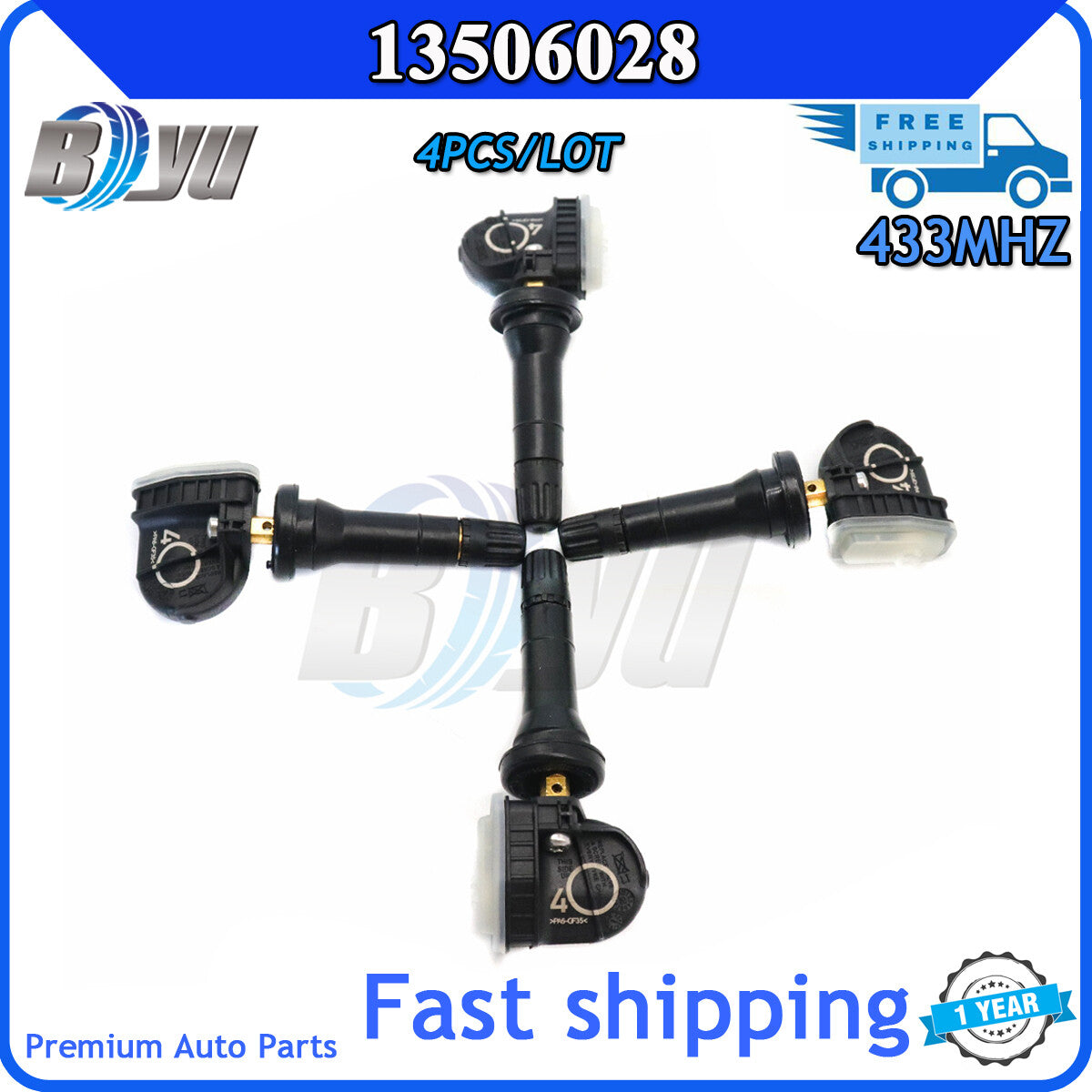 4-piece tire pressure sensor set for Opel Mokka, Astra for Corsa , Zafira, Insignia, and Adam. v