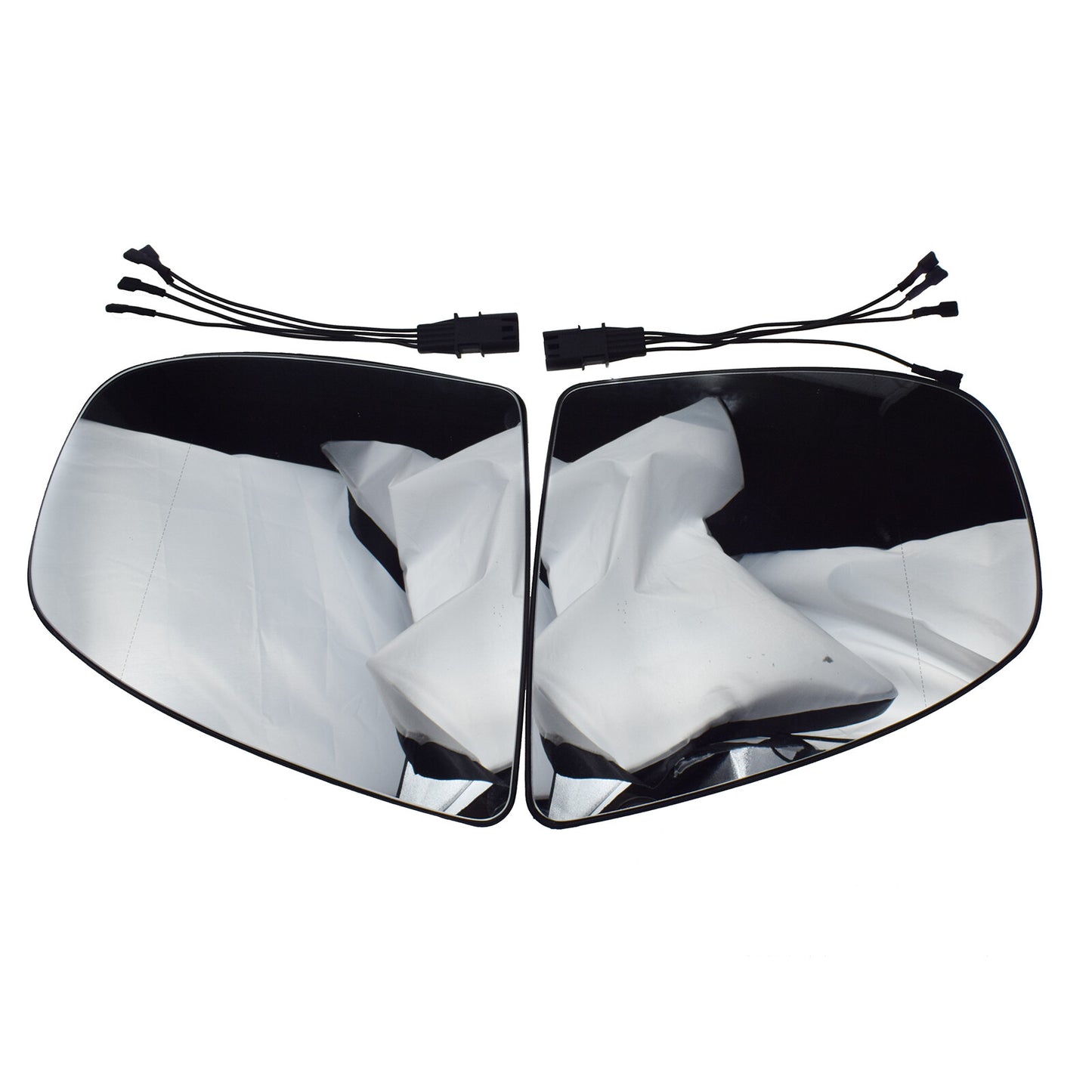 2PCS Rearview Wing Mirror Glass Heated W/ Wiring 51167174981 for BMW X5 E70 X6