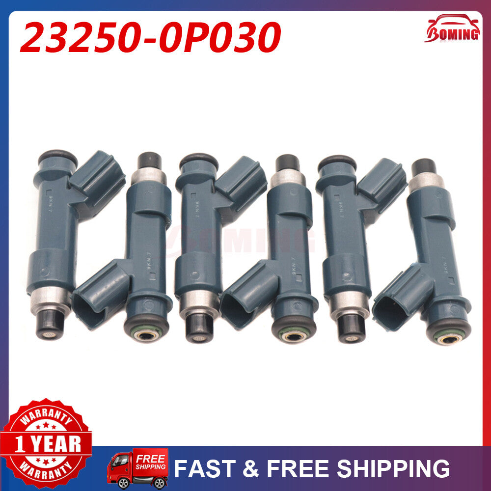6-pack of fuel injectors 23250-31010, suitable for 2003-2009 for Toyota 4Runner 4.0L 23250-0P030