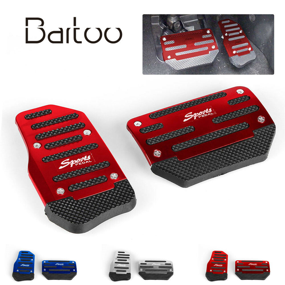 Non Slip Automatic Transmission Car Pedal Cover Set For Brake Accelerator 2Pcs Q