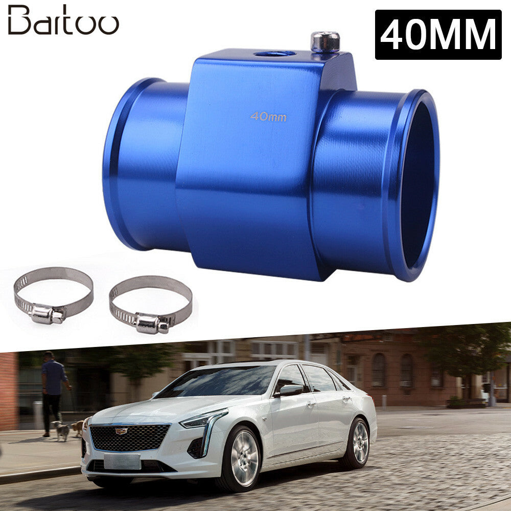 Car Water Temp Temperature 40mm Joint Pipe Sensor Gauge Radiator Hose Adapter Q