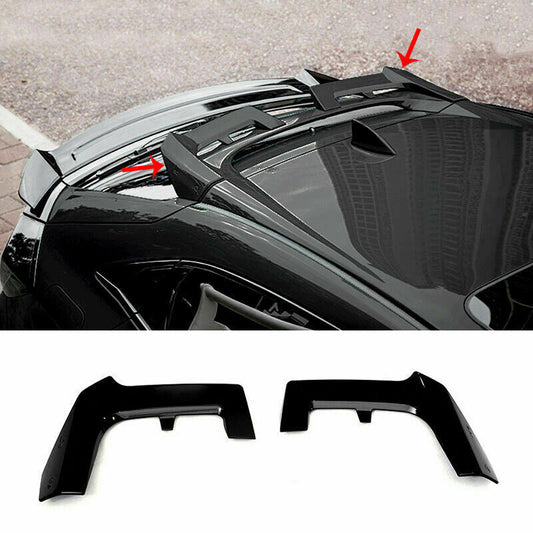 Black Rear Roof Spoiler Tail Wing Bar Cover for Honda for Civic Hatchback 2017-2021