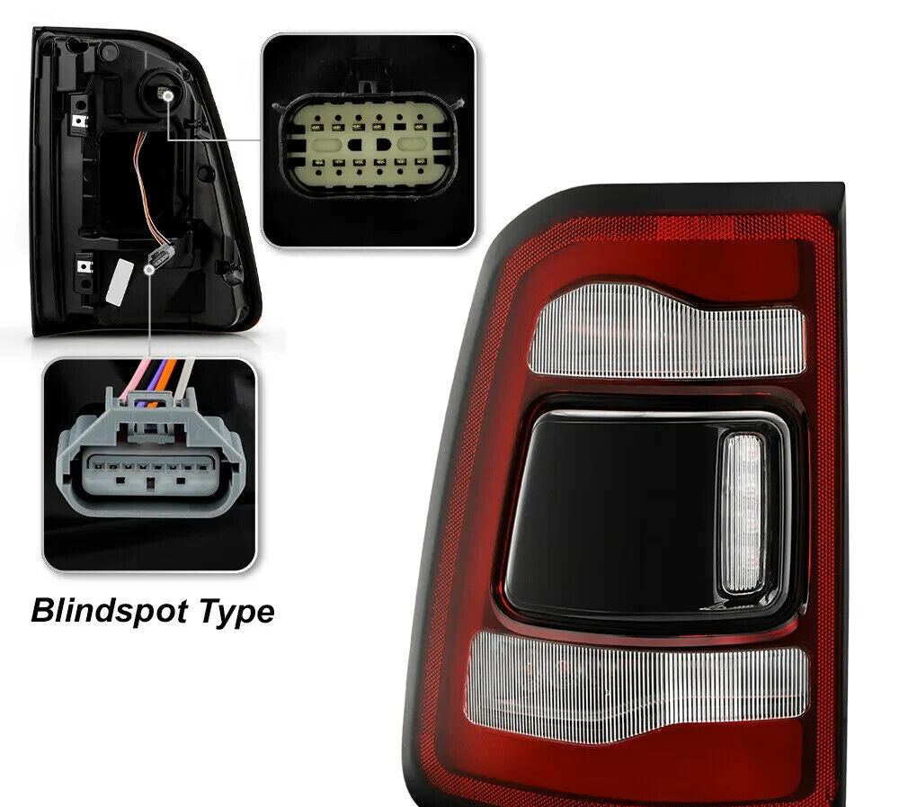 Blind Spot Ready for 2019-2023 for Ram 1500 Black with LED Taillights - Drive