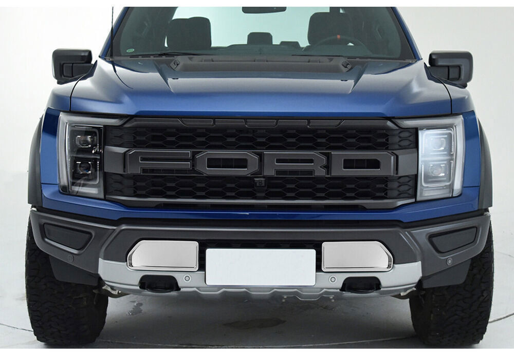 for Ford F150 2021-2023 Chrome ABS Front Bumper Lower Panel Cover Trims