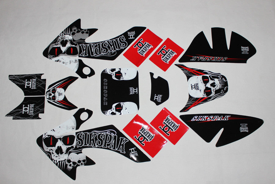 3M Sik Decals Graphics for Honda CRF50 crf 50 pit Dirt Bikes Emblems Stickers