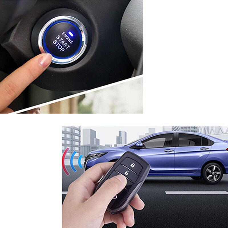 Automatic keyless entry, engine start alarm system, button remote control, application control, 12V- n